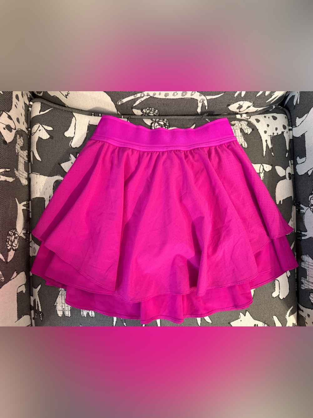 lululemon athletica Bright Pink Layered Skirt